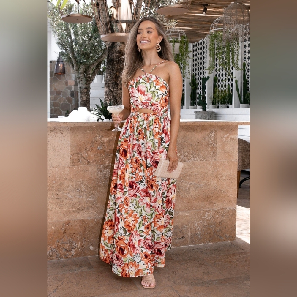 Seven Wonders Floral Maxi Dress From "Petal & Pup" Size S